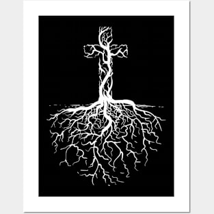 Cross, Rooted in Christ, Christian, Jesus Christ Posters and Art